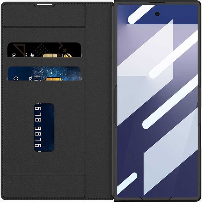 Husa flip carte+Folie SAMSUNG Galaxy Z Fold6 5G/ Z Fold 7 modele difer