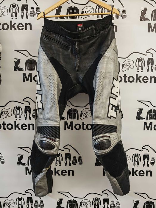 Costum moto piele FLM cu cocoasa marime 52