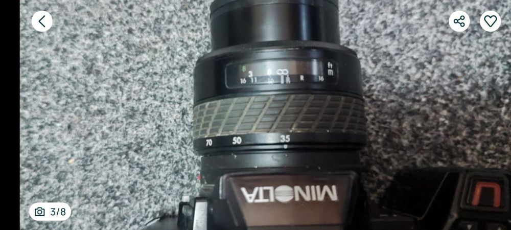 Aparat foto Minolta 5000AF obiectiv Exacta + filtru Hoya