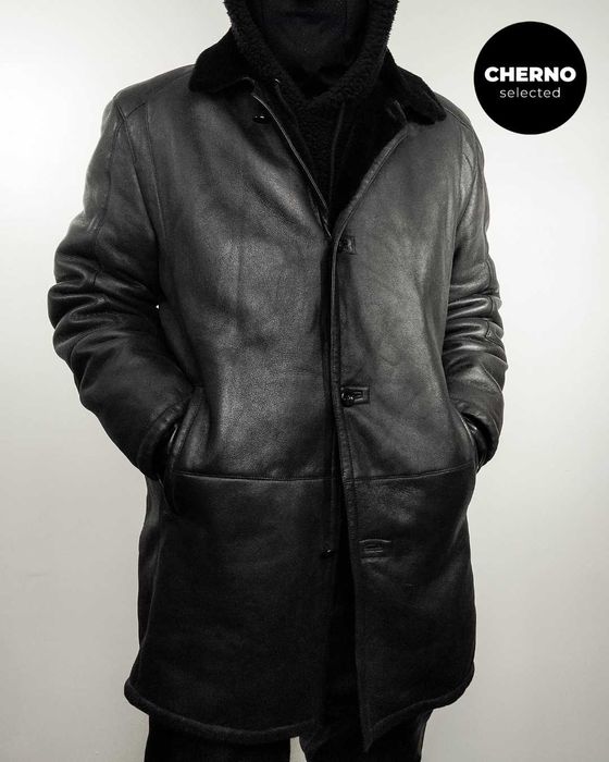 Мъжко кожено палто / кожух LAGERFELD Men’s Shearling Coat – XXL•XXXL