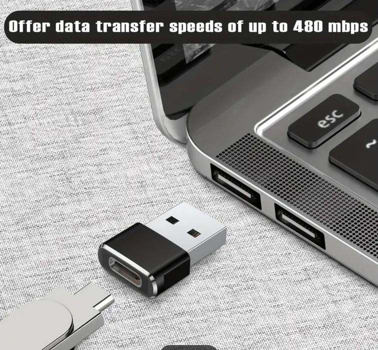 Адаптер USB A на Type-C