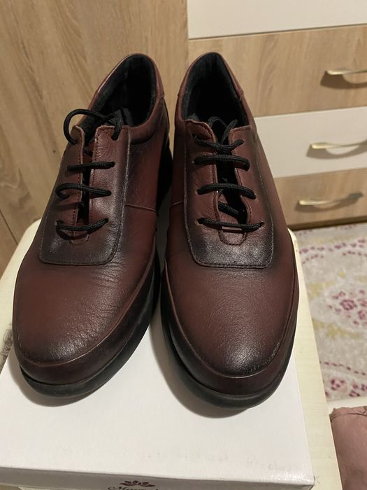 Дамски обувки естествена кожа бордо рр39