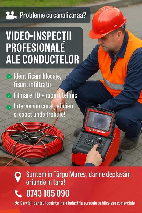 Video inspectie / camera termoviziune Târgu Mures