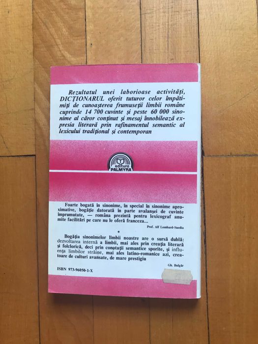 Dictionar sinonime, antonime