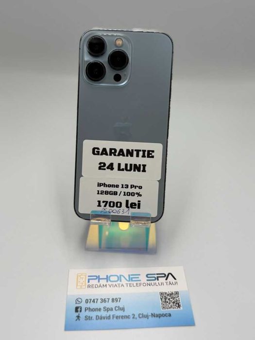 iPhone 13Pro 128Gb 100%- Din magazin,cu garantie! RATE TBI !