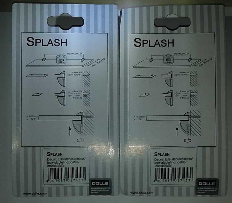 Държачи за стъклена полица