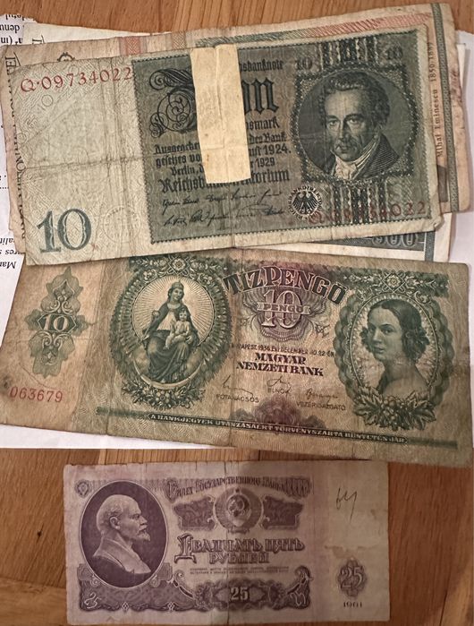 Bacnote autentice vechi din 1966