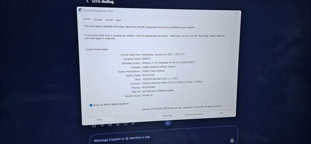 Mini PC Work-From-Home – Windows 11 Pro – 8GB RAM – Configurat complet