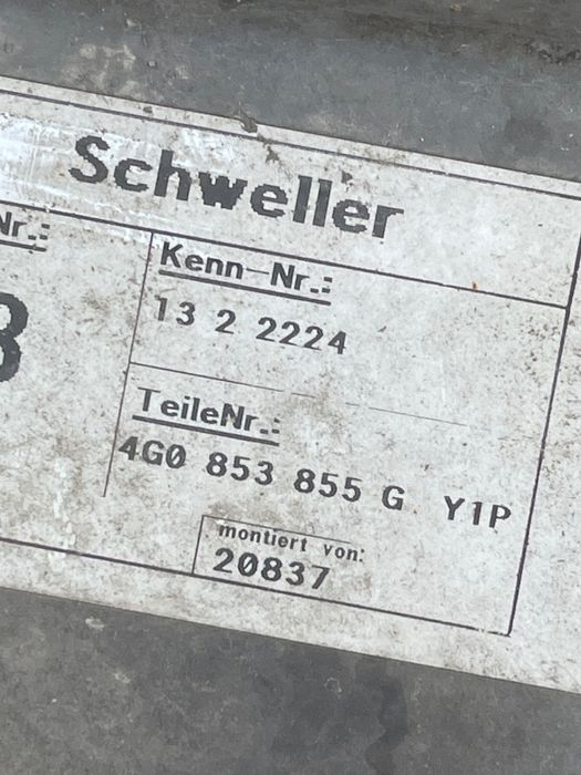 Prag Stanga Audi A6/S6 Iv Saloon 4G2, C7, 4Gc 2010 - 2018 4G0853855G