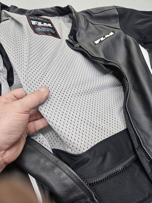 Geacă moto din piele FLM 56 XXL