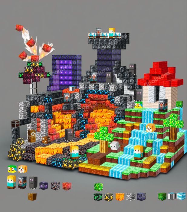 Майнкрафт кубики конструкторы