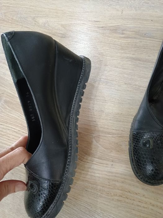 Туфли Бавер, балетки Кожаные. 36 размер