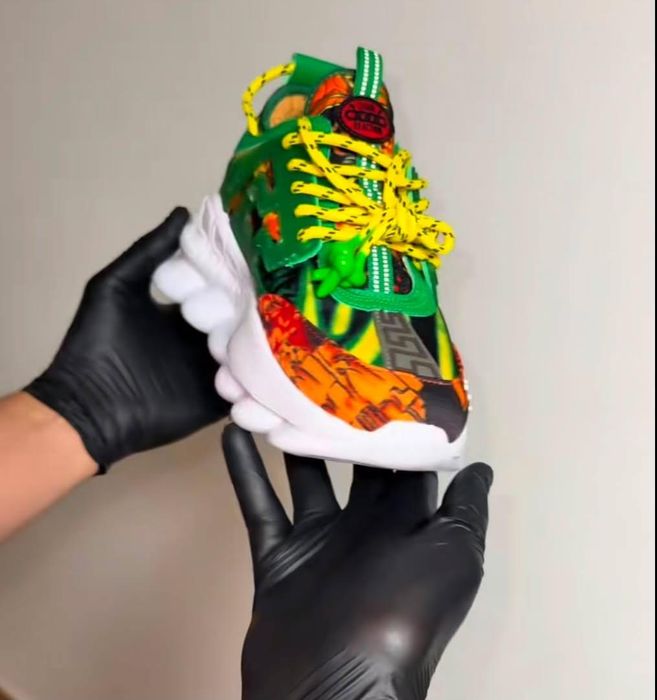 Versace Chin Reaction(Navy Green Yellow)