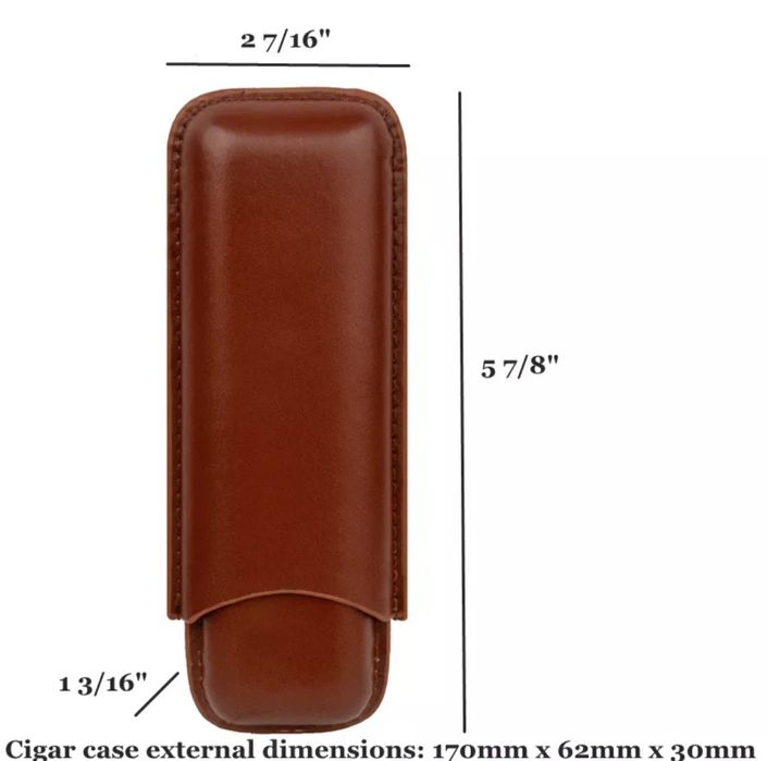 Кожени кейсове (тубуси) за 2 броя пури