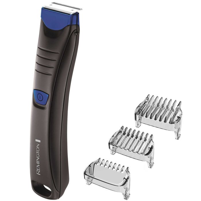 Aparat de tuns corporal Remington BHT250, Trimmer, Acumulator, Indicator LED, Negru/Albastru - Remington