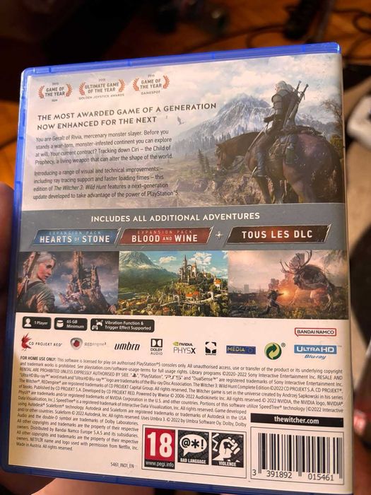 The Witcher 3 wild hunt ps5