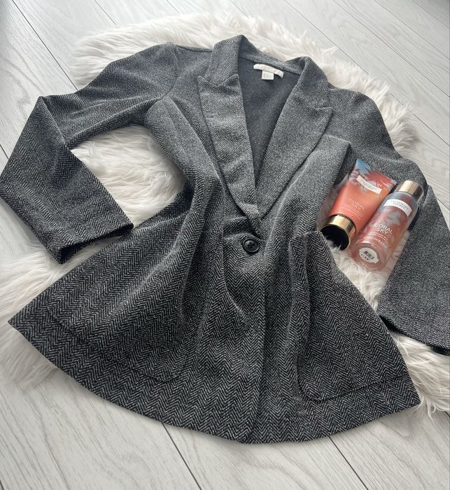 Sacou gri texturat H&M, mărimea 36