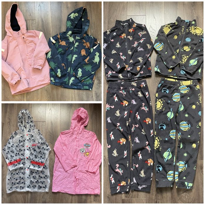 Софтшел якета H&M, поларени комплекти и дъждобоани. 122/128 р-р(6-8г.)