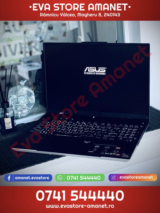 Laptop Gaming 16” ASUS TUF A16 Advantage Edition Ryzen 7 1TB 16GB Radeon RX 7700s 8GB