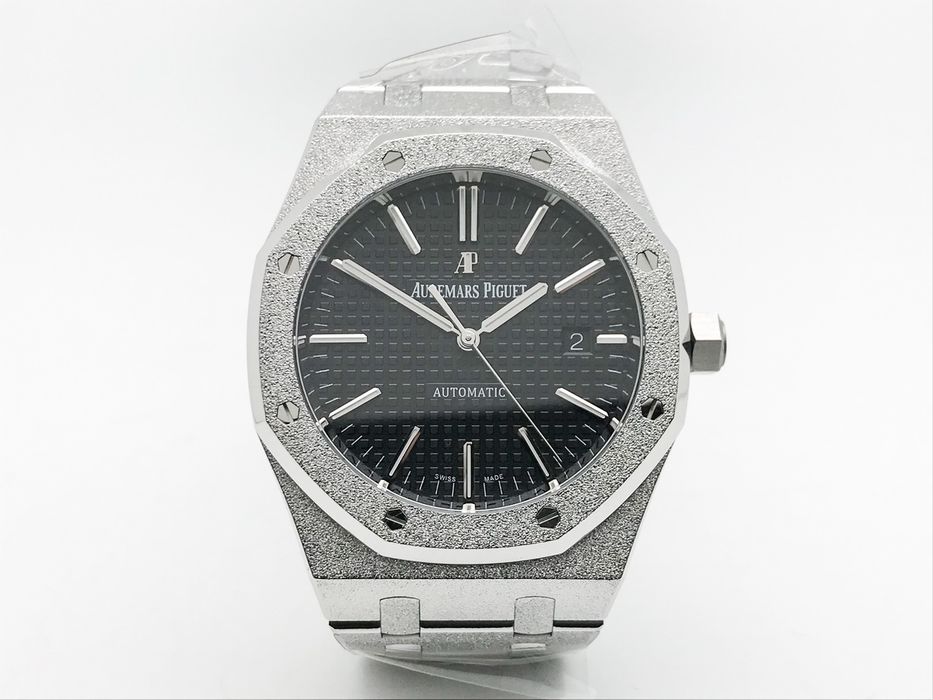 Audemars Piguet Royal Oak 15410 41mm Frosted Black Dial - QC снимки - мъжки часовник