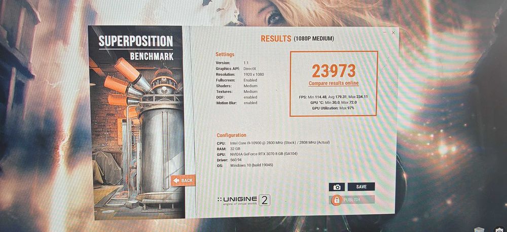 Много Добро Гейм PC Intel I9 10900/32Gb/1TB SSD/FE RTX 3070/Гаранция