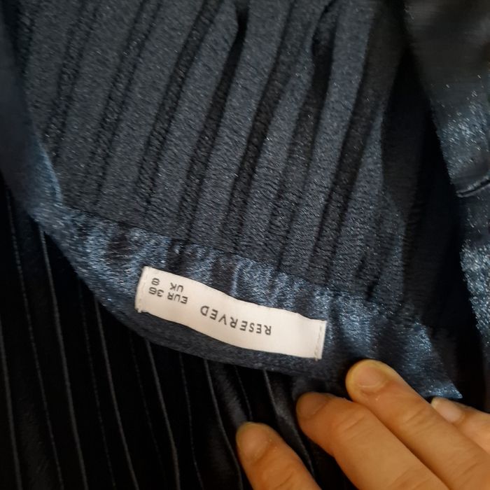 Fusta plisata de satin mai gros