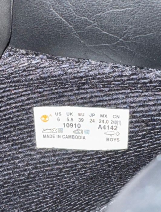 Timberland 6 Inch Waterproof Black