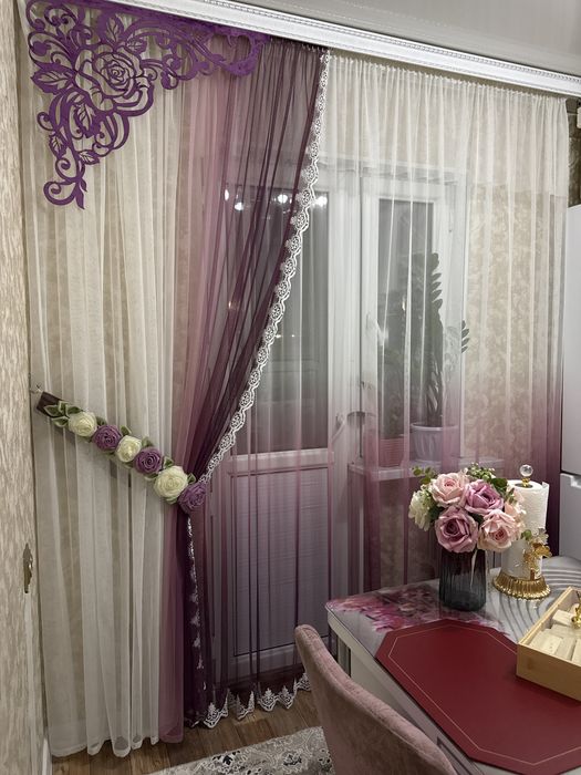 Продам срочно шторы для кухни