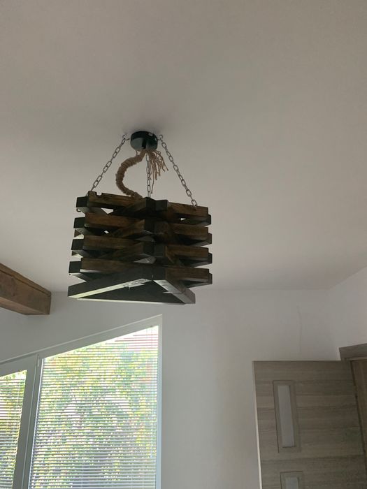 Дървени лампи ръчна изработка