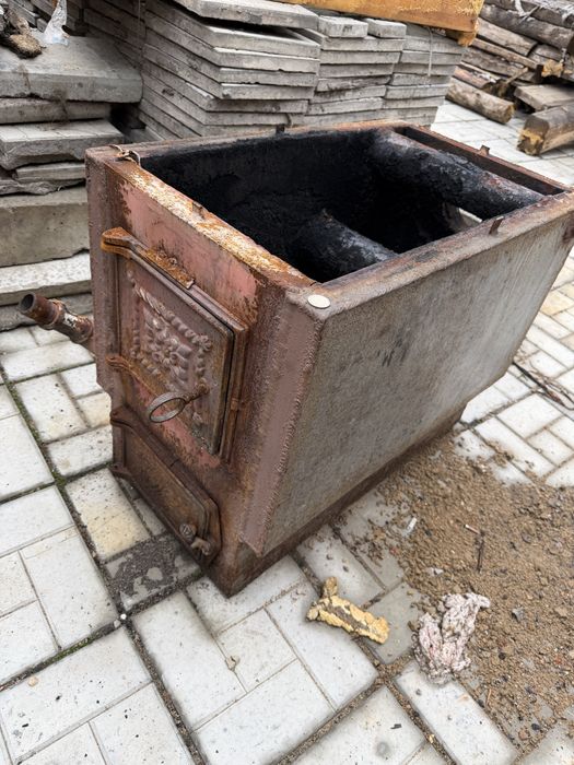 Печь котел на твердом топливе