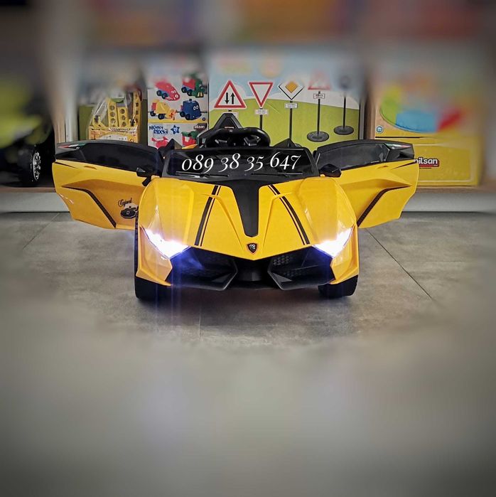 ТОП ЦЕНА!НОВО!Акумулаторна кола CORDOBA YELLOW с 12V батерия,Bluetooth