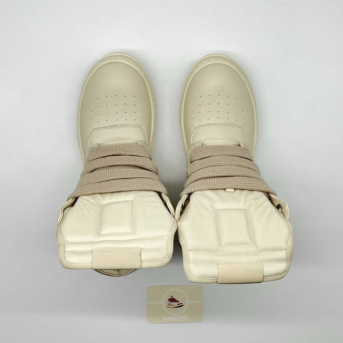 Rick Owens Geobaskets Full White Jumbo Lace