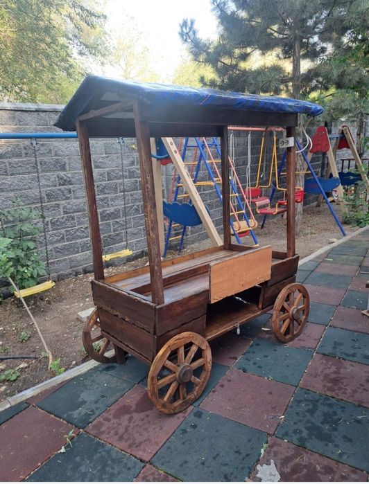 Продаётся лавка и “трон” из дерева