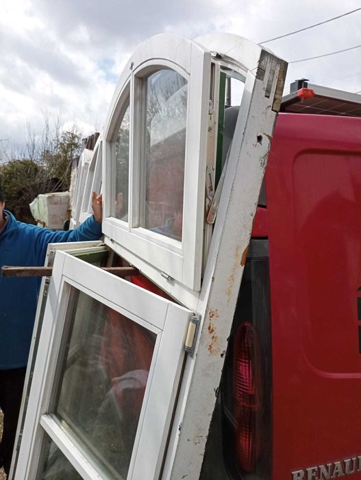 Ferestre boltite/arcada lemn stratificat+geam termopan