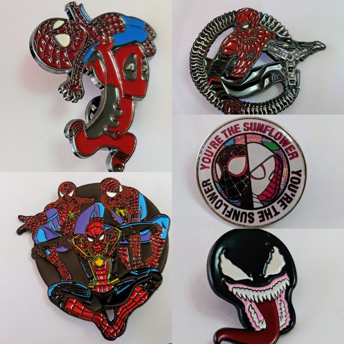 Метални значки (пинове) Spider-Man, Deadpool и Venom