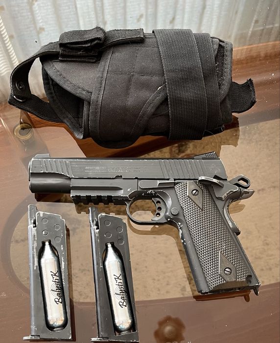 Cybergun CO2 Colt 1911 Black * Airsoft РЕПЛИКА *