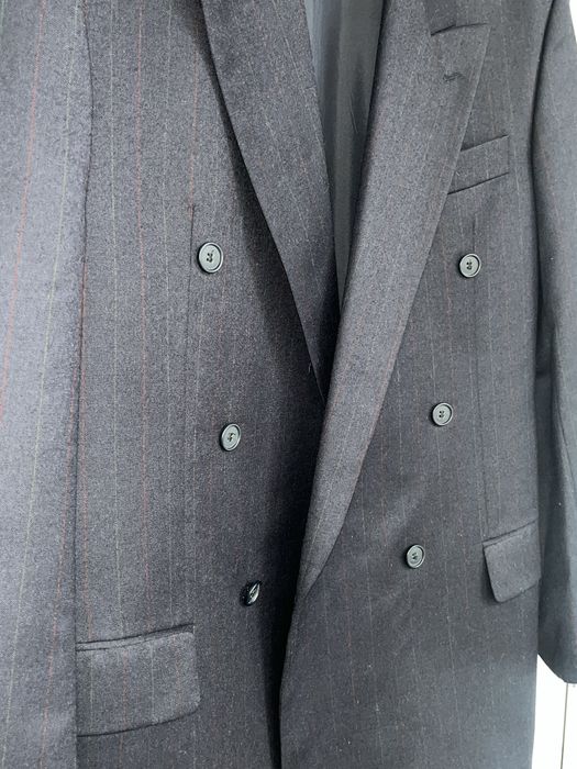 Sacou elegant bleumarin doua randuri de nasturi 100% lână