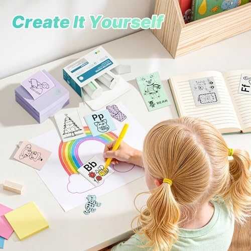 Нов Мини принтер стикер мейкър PM290 термопечат 3 ролки лепящи 54мм