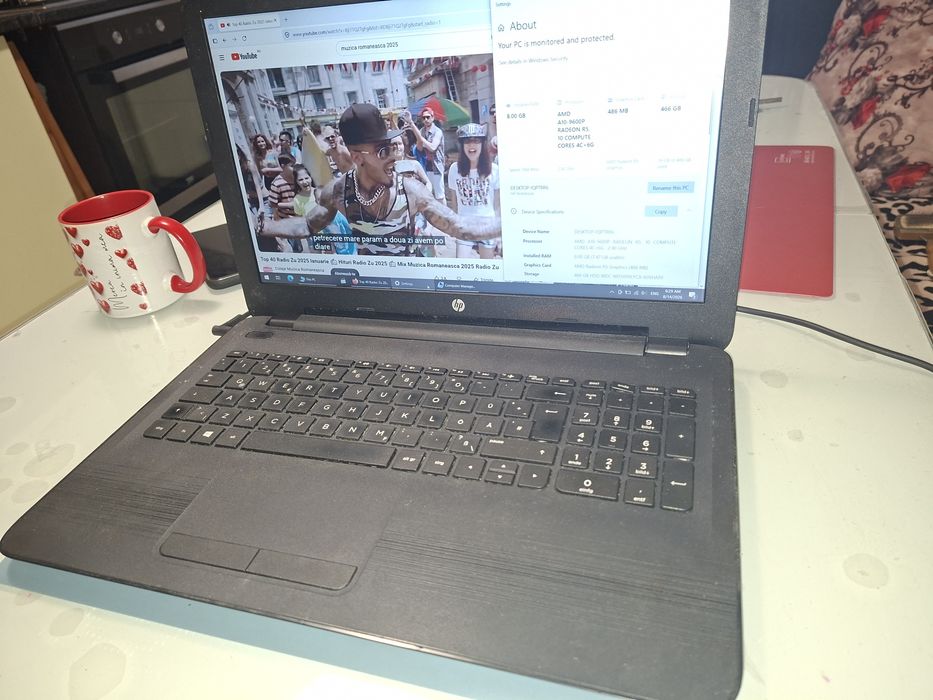 HP 15 cu AMD A10 ( Radeon R5 ), 8 gb ram, display Full HD, Bluetooth, Office 360