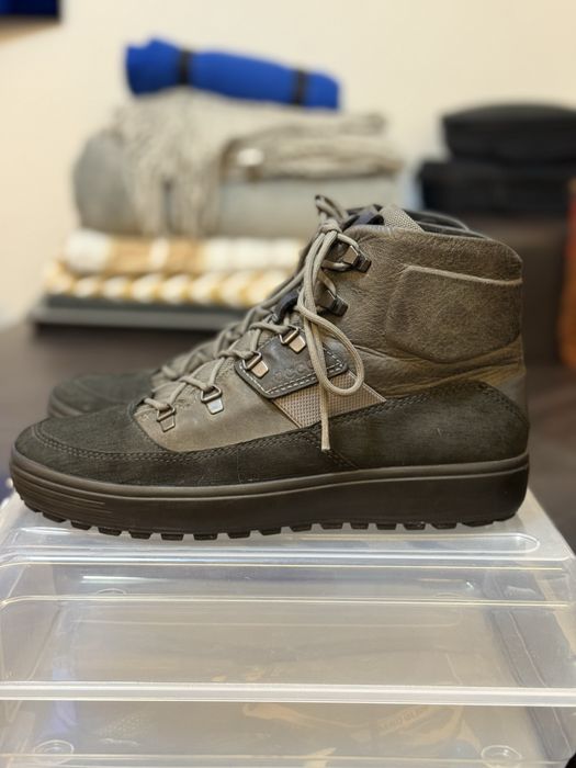 ECCO Soft 7 Tred M — зимние кожаные ботинки, EU 42