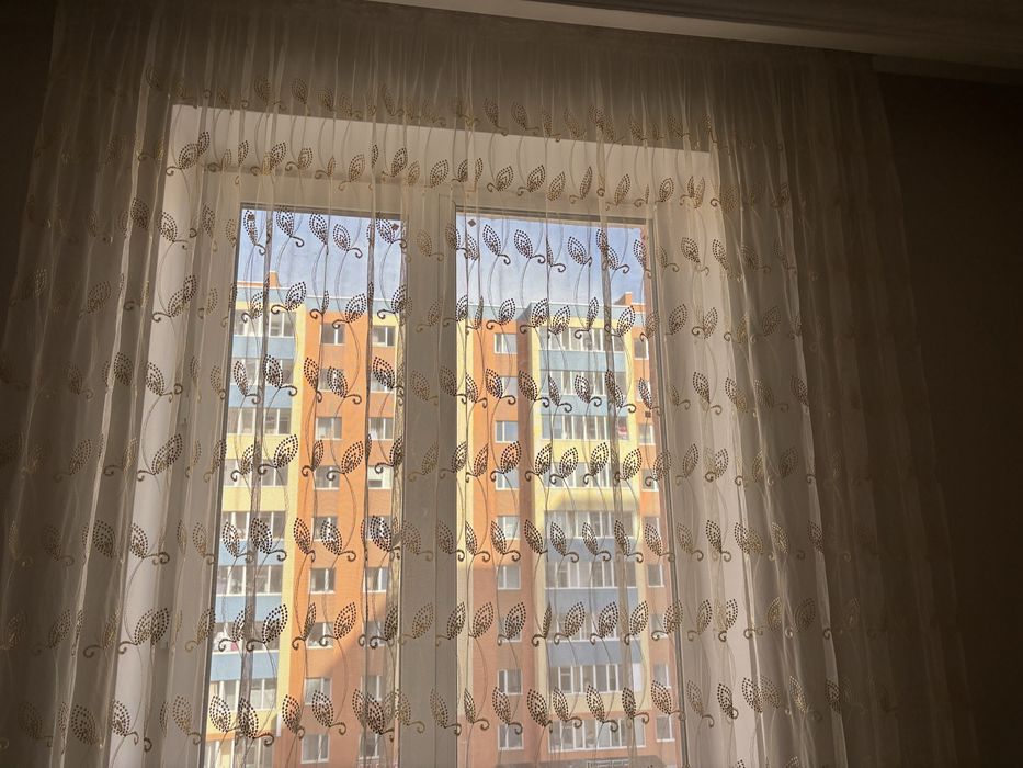 Тюль из сетки с рисунком