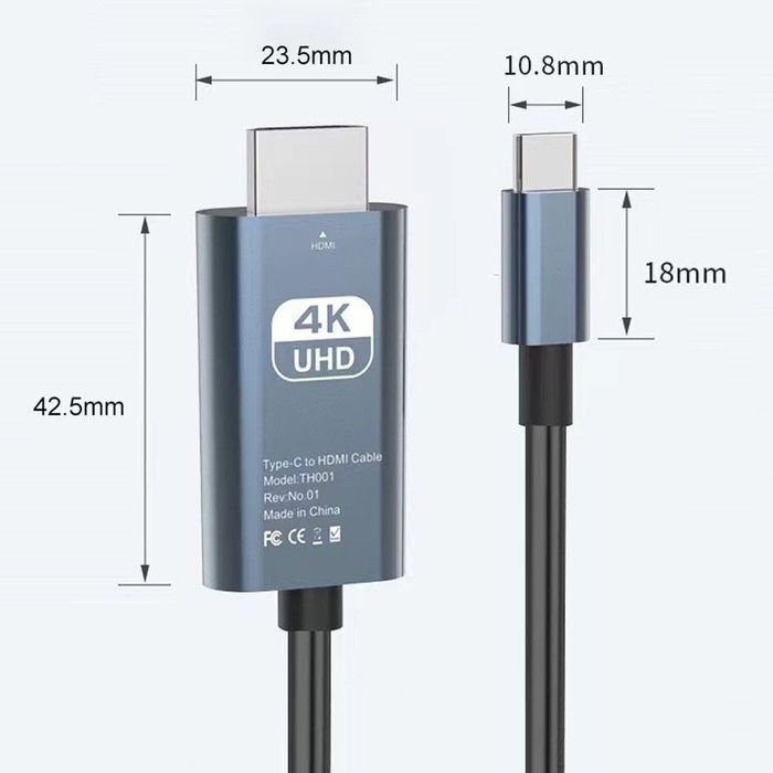 Кабел HDMI към TYPE-C