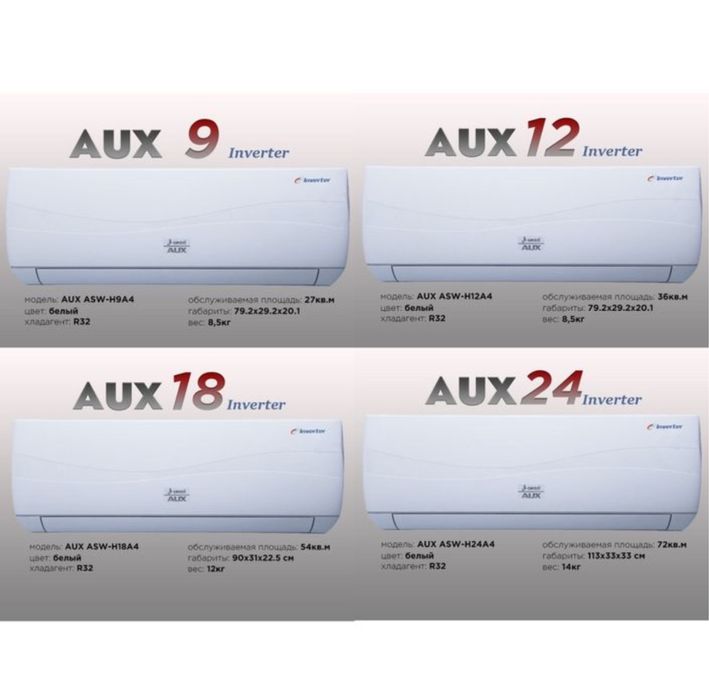 Кондиционер Колонный/Сплит 24/36/48 Инвертер ОРГ + Доставка бесплатно