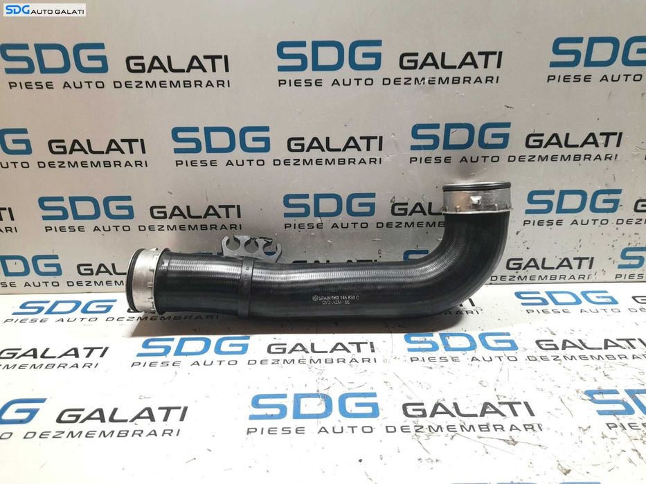 Furtun Conducta Presiune Radiator Intercooler Volkswagen Golf 5 Plus 1.9 TDI BRU BXF BXJ BXE BLS BKC 2004 - 2008 Cod 1K0145838C [N0353]