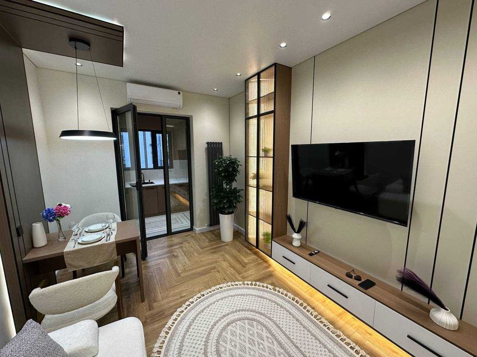 ЖК O’z Makon | 2-комнатная 42 м² с ремонтом | ТЦ Алфраганус