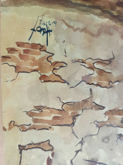 Два много красиви стари акварела