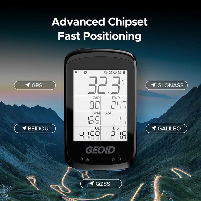 GEOID CC500 – GPS велосипеден компютър с многофункционален дисплей