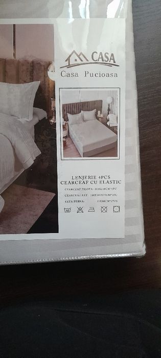 Set lenjerie de pat Finet tip Damasc nou sigilat