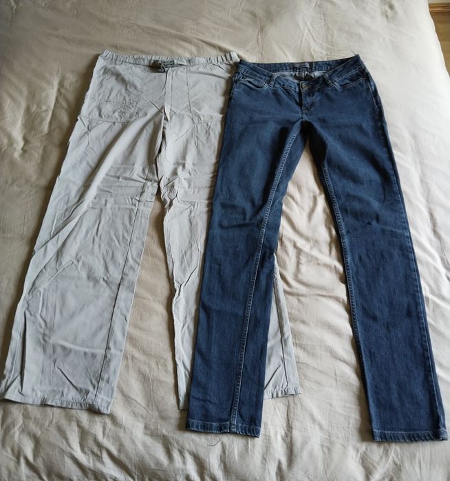 Benetton Zara брюки джинсы качество отличное состояние L и S