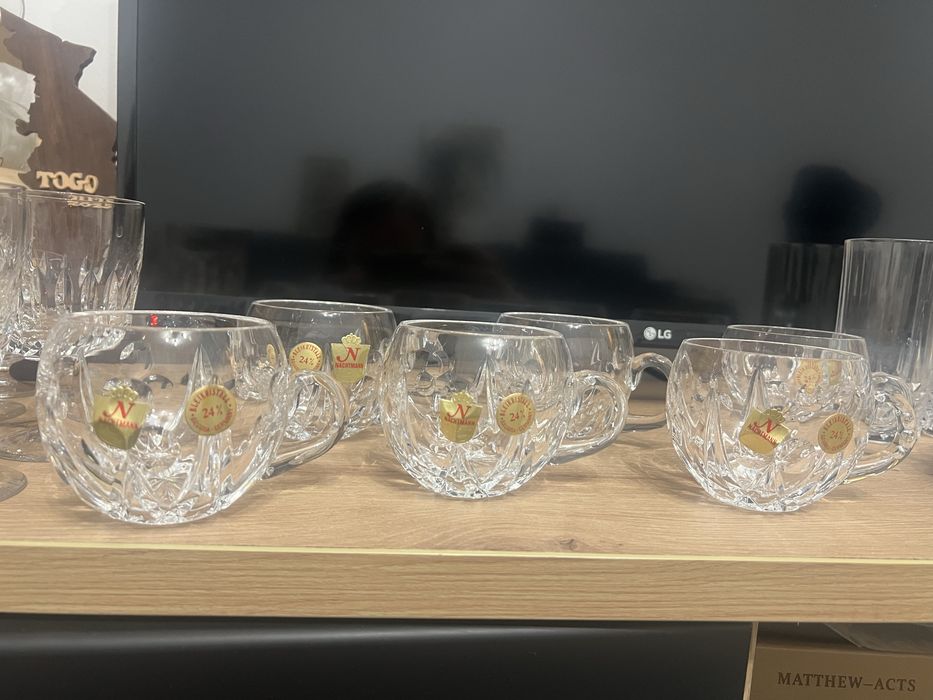 Set 6 cesti cafea din cristal nachtmann 24%pbo
